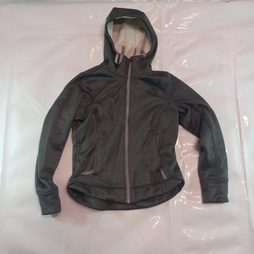The North Face Agave Full Zip Hoodie Dark Gray Heather NF0A3VIY Womens Small